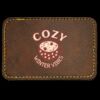 Faux Leather Engravable Patch - Round-Corner Rectangular Thumbnail