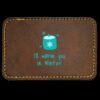 Faux Leather Engravable Patch - Round-Corner Rectangular Thumbnail