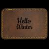Faux Leather Engravable Patch - Round-Corner Rectangular Thumbnail