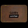 Faux Leather Engravable Patch - Round-Corner Rectangular Thumbnail