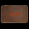 Faux Leather Engravable Patch - Round-Corner Rectangular Thumbnail