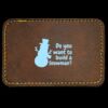 Faux Leather Engravable Patch - Round-Corner Rectangular Thumbnail