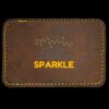 Faux Leather Engravable Patch - Round-Corner Rectangular Thumbnail