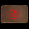 Faux Leather Engravable Patch - Round-Corner Rectangular Thumbnail