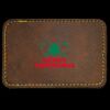 Faux Leather Engravable Patch - Round-Corner Rectangular Thumbnail