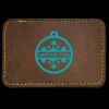 Faux Leather Engravable Patch - Round-Corner Rectangular Thumbnail