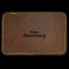 Faux Leather Engravable Patch - Round-Corner Rectangular Thumbnail