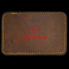 Faux Leather Engravable Patch - Round-Corner Rectangular Thumbnail