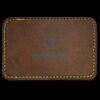 Faux Leather Engravable Patch - Round-Corner Rectangular Thumbnail