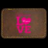 Faux Leather Engravable Patch - Round-Corner Rectangular Thumbnail
