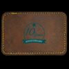 Faux Leather Engravable Patch - Round-Corner Rectangular Thumbnail