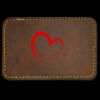 Faux Leather Engravable Patch - Round-Corner Rectangular Thumbnail