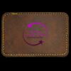 Faux Leather Engravable Patch - Round-Corner Rectangular Thumbnail