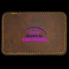 Faux Leather Engravable Patch - Round-Corner Rectangular Thumbnail