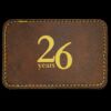Faux Leather Engravable Patch - Round-Corner Rectangular Thumbnail