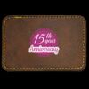 Faux Leather Engravable Patch - Round-Corner Rectangular Thumbnail