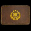 Faux Leather Engravable Patch - Round-Corner Rectangular Thumbnail
