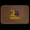 Faux Leather Engravable Patch - Round-Corner Rectangular Thumbnail