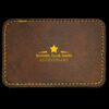 Faux Leather Engravable Patch - Round-Corner Rectangular Thumbnail