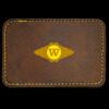 Faux Leather Engravable Patch - Round-Corner Rectangular Thumbnail