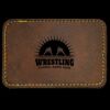 Faux Leather Engravable Patch - Round-Corner Rectangular Thumbnail