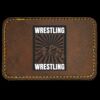 Faux Leather Engravable Patch - Round-Corner Rectangular Thumbnail