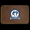 Faux Leather Engravable Patch - Round-Corner Rectangular Thumbnail