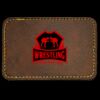 Faux Leather Engravable Patch - Round-Corner Rectangular Thumbnail