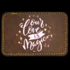 Faux Leather Engravable Patch - Round-Corner Rectangular Thumbnail