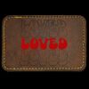 Faux Leather Engravable Patch - Round-Corner Rectangular Thumbnail