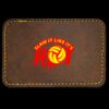 Faux Leather Engravable Patch - Round-Corner Rectangular Thumbnail