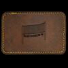 Faux Leather Engravable Patch - Round-Corner Rectangular Thumbnail