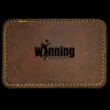 Faux Leather Engravable Patch - Round-Corner Rectangular Thumbnail