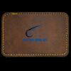 Faux Leather Engravable Patch - Round-Corner Rectangular Thumbnail