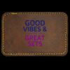Faux Leather Engravable Patch - Round-Corner Rectangular Thumbnail