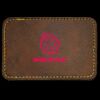 Faux Leather Engravable Patch - Round-Corner Rectangular Thumbnail