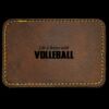 Faux Leather Engravable Patch - Round-Corner Rectangular Thumbnail