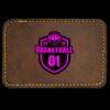 Faux Leather Engravable Patch - Round-Corner Rectangular Thumbnail
