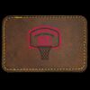 Faux Leather Engravable Patch - Round-Corner Rectangular Thumbnail
