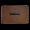 Faux Leather Engravable Patch - Round-Corner Rectangular Thumbnail