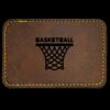 Faux Leather Engravable Patch - Round-Corner Rectangular Thumbnail