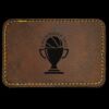 Faux Leather Engravable Patch - Round-Corner Rectangular Thumbnail