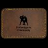 Faux Leather Engravable Patch - Round-Corner Rectangular Thumbnail