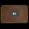Faux Leather Engravable Patch - Round-Corner Rectangular Thumbnail