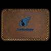 Faux Leather Engravable Patch - Round-Corner Rectangular Thumbnail