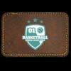 Faux Leather Engravable Patch - Round-Corner Rectangular Thumbnail