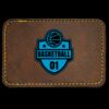 Faux Leather Engravable Patch - Round-Corner Rectangular Thumbnail