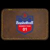 Faux Leather Engravable Patch - Round-Corner Rectangular Thumbnail