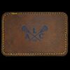 Faux Leather Engravable Patch - Round-Corner Rectangular Thumbnail