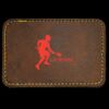 Faux Leather Engravable Patch - Round-Corner Rectangular Thumbnail